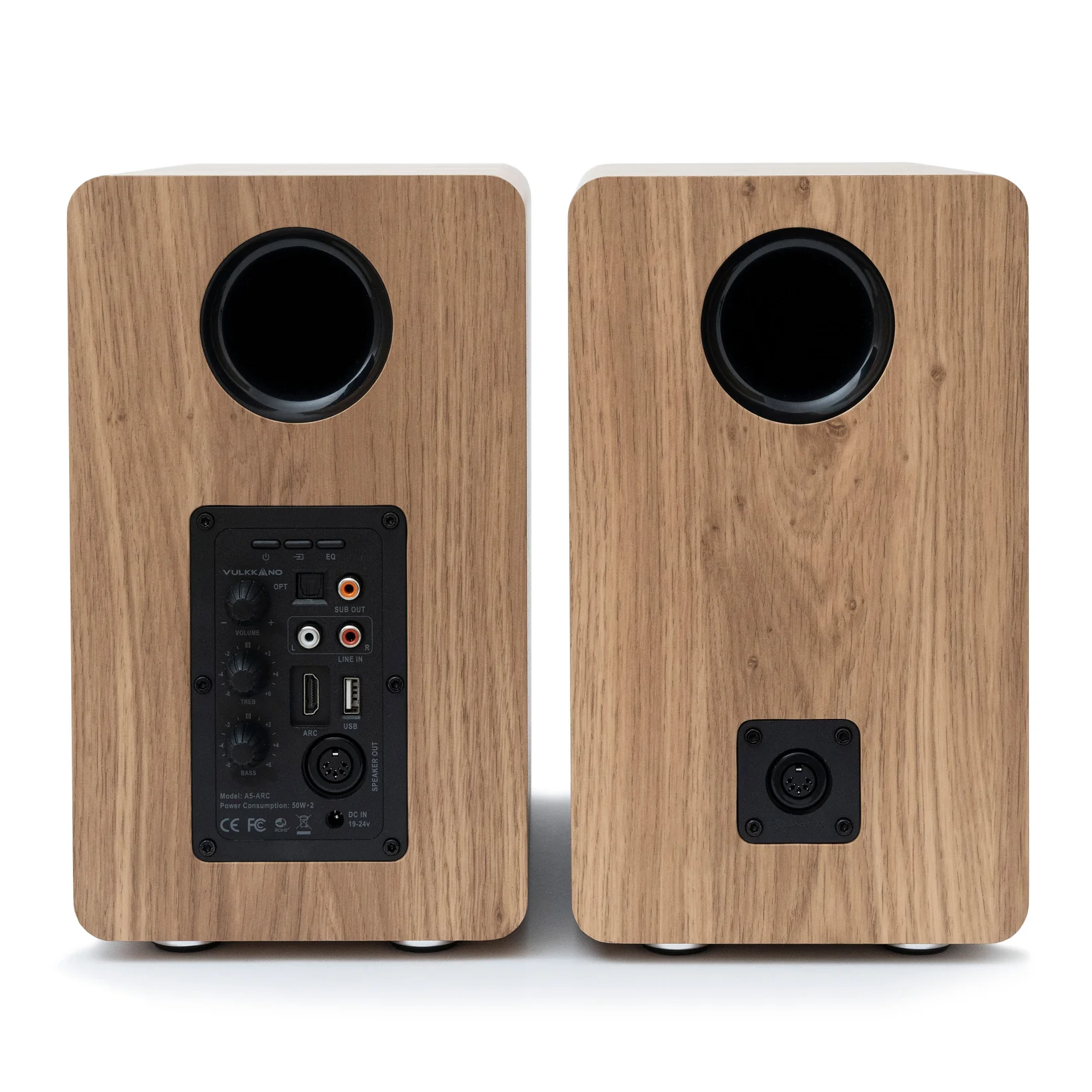 Vulkkano A5 ARC Active Bookshelf Speakers with HDMI ARC - Image 2